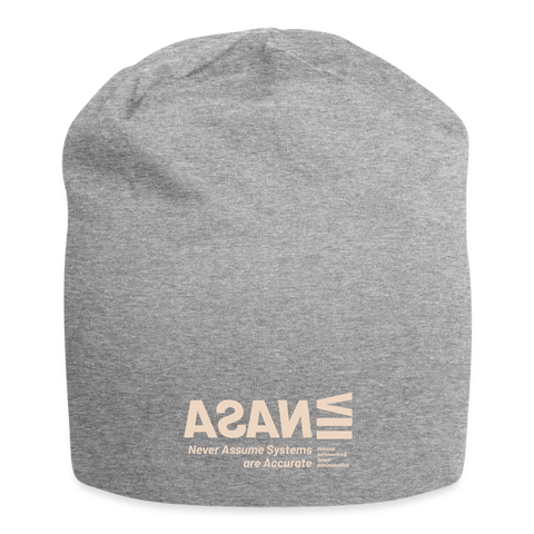 NASA Beige Acro Beanie - heather gray