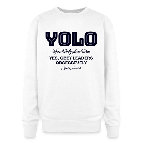 YOLO Oversized Sweatshirt - white