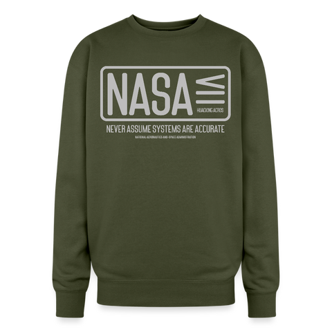 NASA Oversized Sweatshirt - olive green