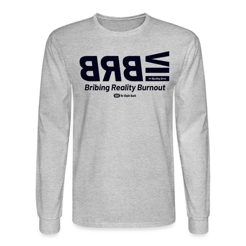 BRB Blue Acro Long Sleeve - heather gray