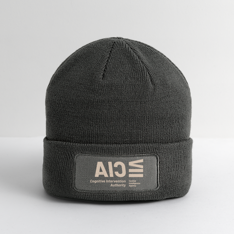 CIA Beige Acro Beanie - charcoal grey