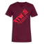 WTF Red Acro V Neck - maroon