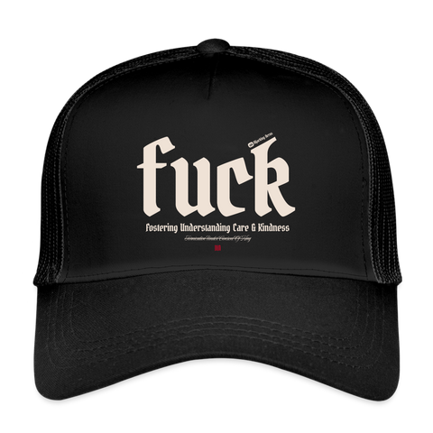 FUCK Beige Acro Vintage Hat - black/black