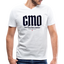 GMO Blue Logo B&C V Neck - white