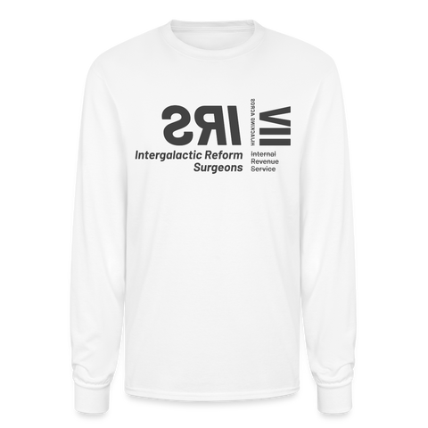 IRS Off Black Long Sleeve - white