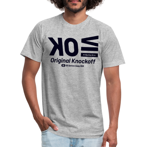 OK Blue Acro B&C Tee - heather gray