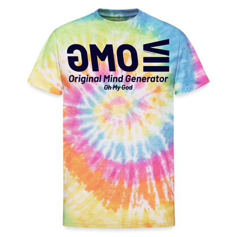 OMG Blue Acro Tee - rainbow