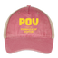 POV Hat - washed red/beige