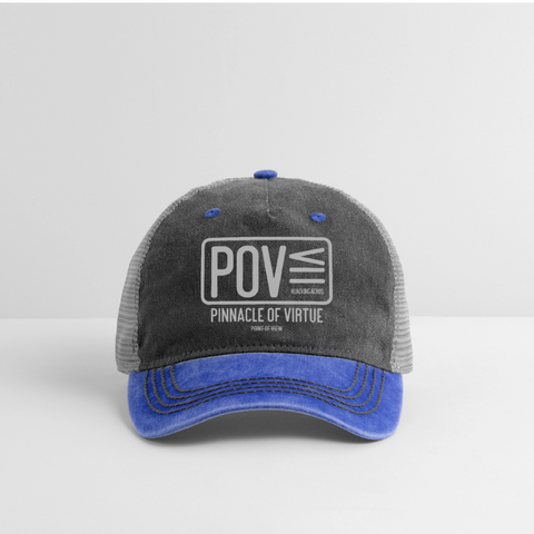 POV Vintage Hat - washed blue / silver