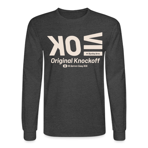 OK Beige Acro Long Sleeve - heather black