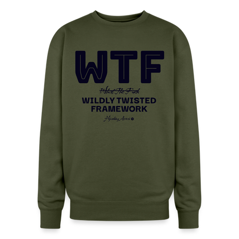 WTF Oversized Sweatshirt - olive green