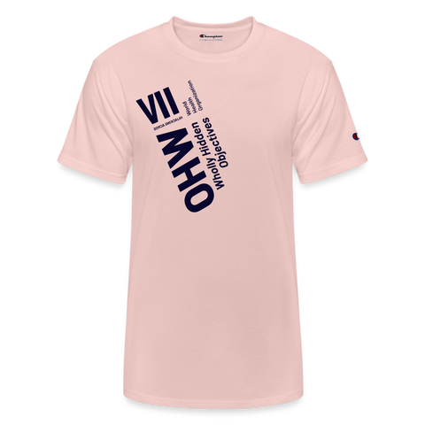 WHO Blue Acro Champion Tee - blush pink 