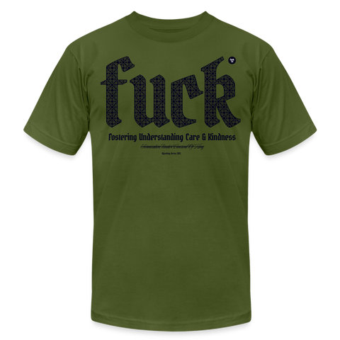 FUCK Blue Acro B&C Tee - olive