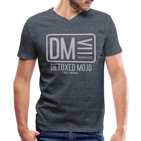 DM V Neck - heather navy