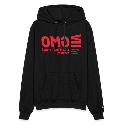 GMO Red Acro Champion Hoodie - black