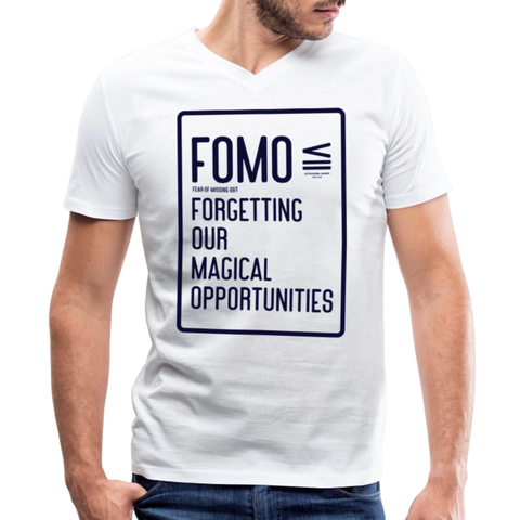 FOMO V Neck - white