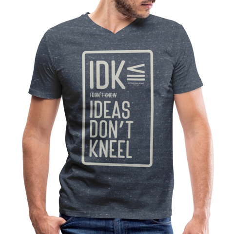 IDK V Neck - heather navy