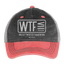 WTF Trucker Hat - washed red / silver