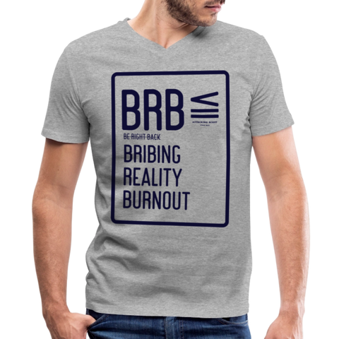 BRB V Neck - heather gray