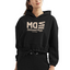 DM Beige Acro Cropped Hoodie - black