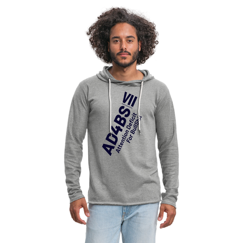 AD4BS Blue Logo Long Sleeve - heather gray