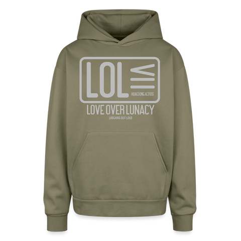 LOL Oversized Hoodie - olive