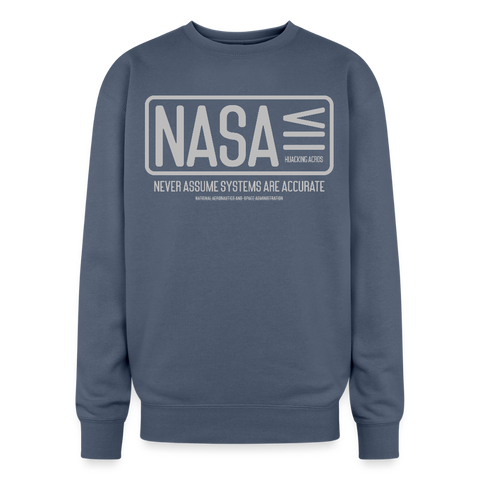 NASA Oversized Sweatshirt - stone blue