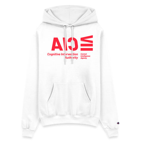 CIA Red Acro Champion Hoodie - white