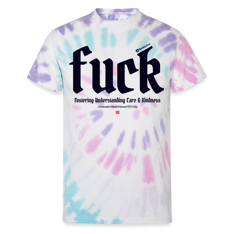 FUCK Blue Acro Tee - Pastel Spiral