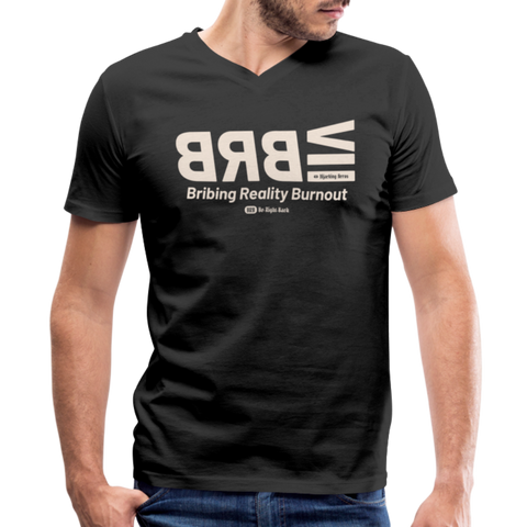 BRB Red Acro B&C V Neck - black