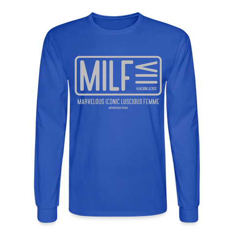MILF Long Sleeve - royal blue