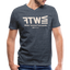 WTF Beige Acro B&C V Neck - heather navy