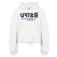 STFU Blue Acro Cropped Hoodie - white