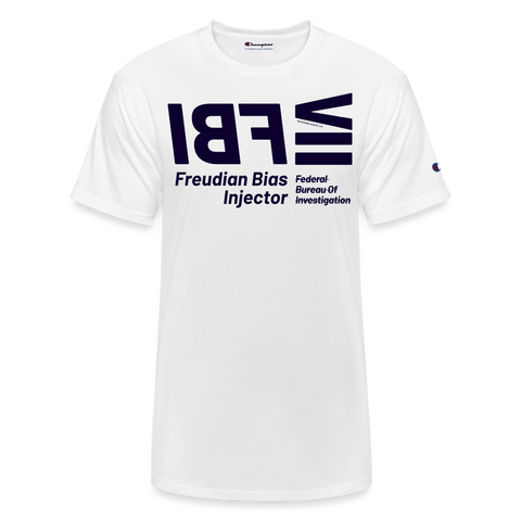 FBI Blue Acros Champion Tee - white