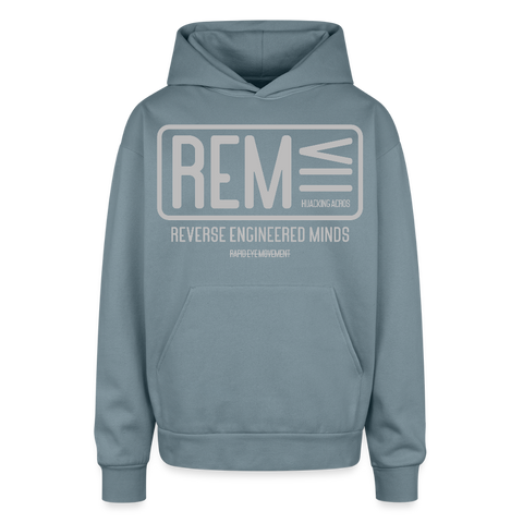 REM Oversized Hoodie - stone blue