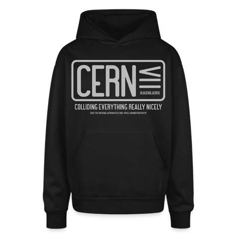 CERN Oversized Hoodie - black
