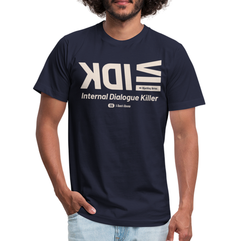 IDK Beige Acro B&C Tee - navy