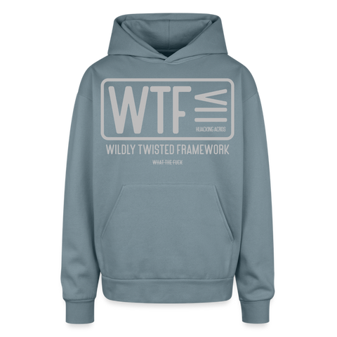 WTF Oversized Hoodie - stone blue