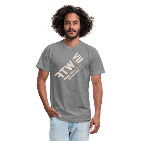 WTF Beige Acro Tshirt - slate