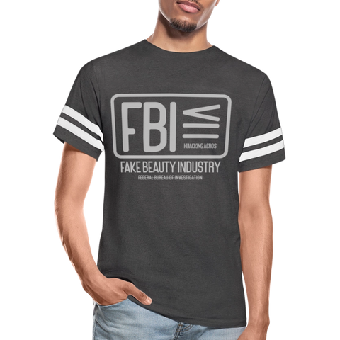 FBI Tee - vintage smoke/white