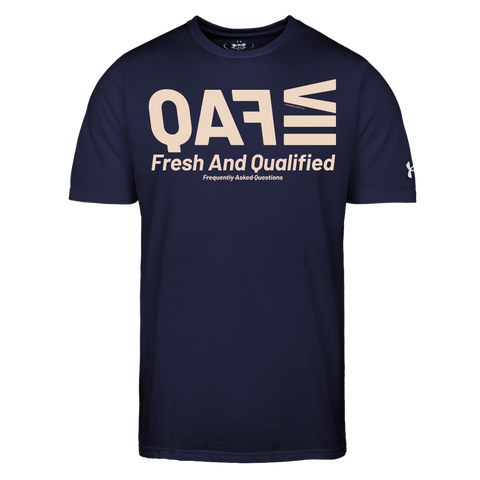 FAQ Beige Acro Under Armor Tee - navy