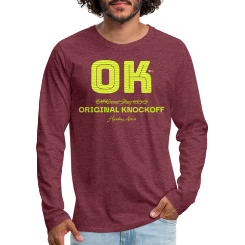 OK Long Sleeve - heather burgundy