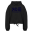 OK Blue Acro Cropped Hoodie - black