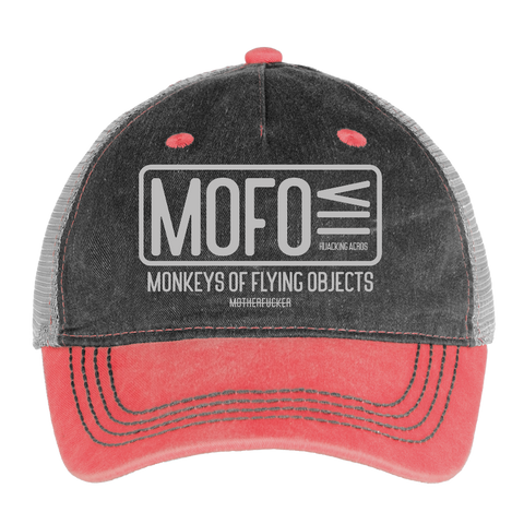 MOFO Vintage Hat - washed red / silver