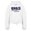 BRB Blue Acro Cropped Hoodie - white