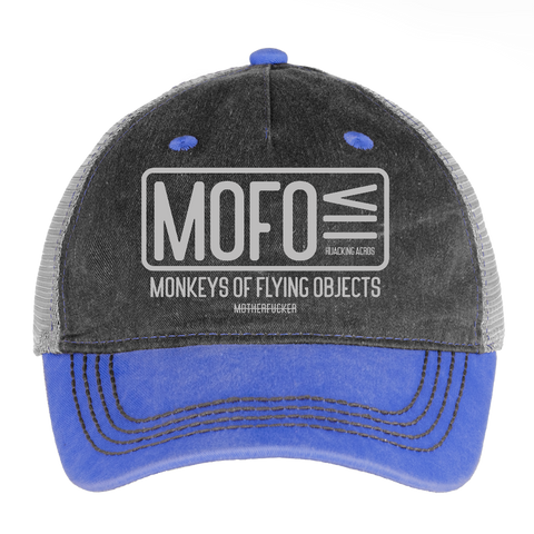 MOFO Vintage Hat - washed blue / silver
