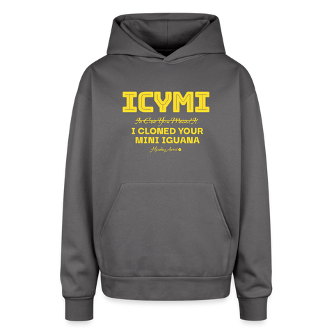 ICYMI Oversized Hoodie - graphite gray