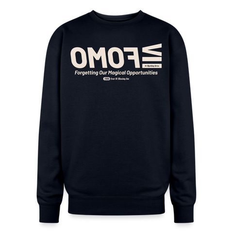 FOMO Beige Acro Oversized Sweat - navy