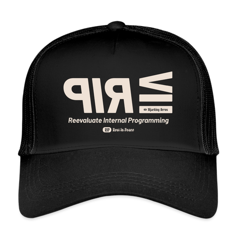 RIP Beige Acro Vintage Hat - black/black