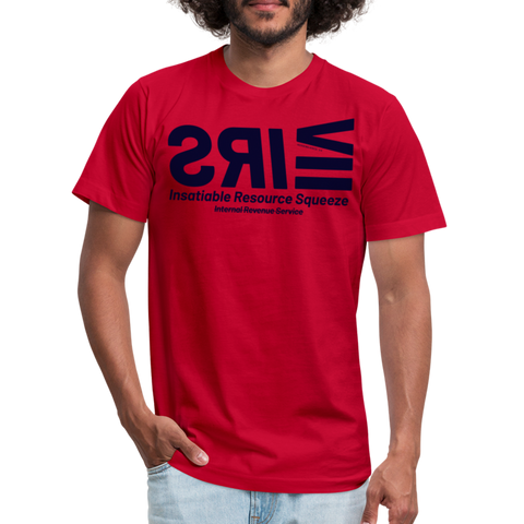 IRS Blue Acros B&C Tee - red